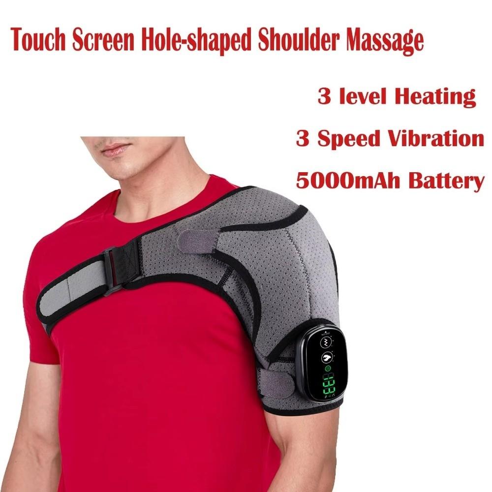 Non-Slip Heated Shoulder Brace Warm Compress Shoulder Heating Pad Electric Shoulder Massager Elbow
