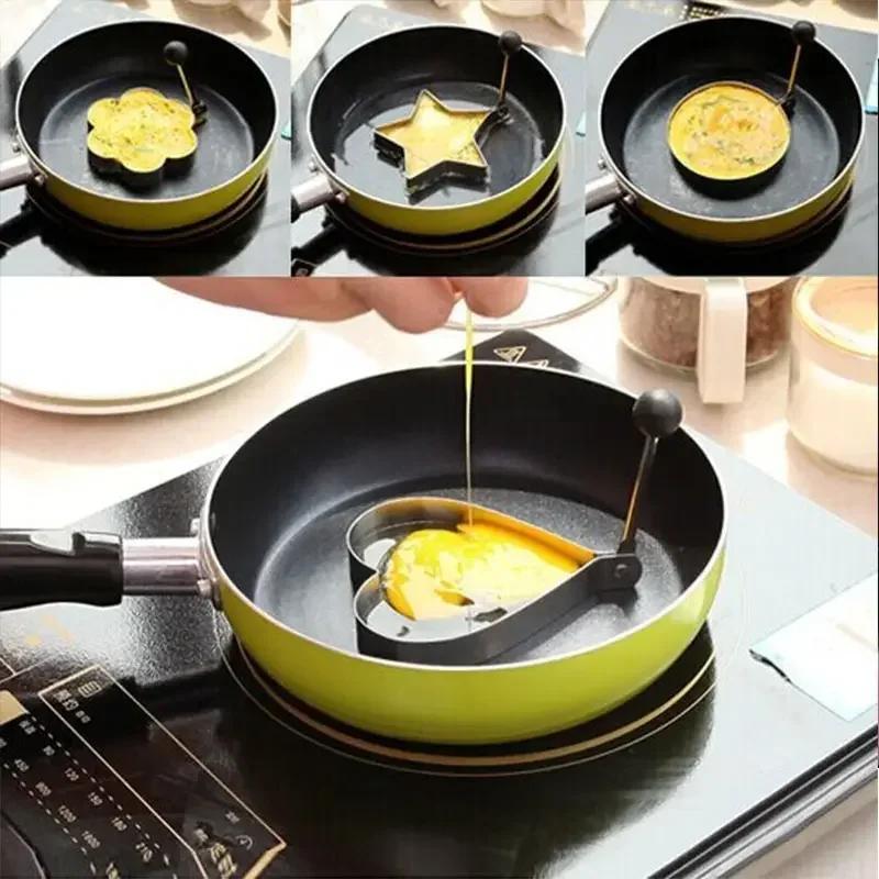 5PCS/set Stainless Steel Omelet Molding Machine Omelet Mold Omelet Cooking Tools Kitchen Accessories Gadget Ring