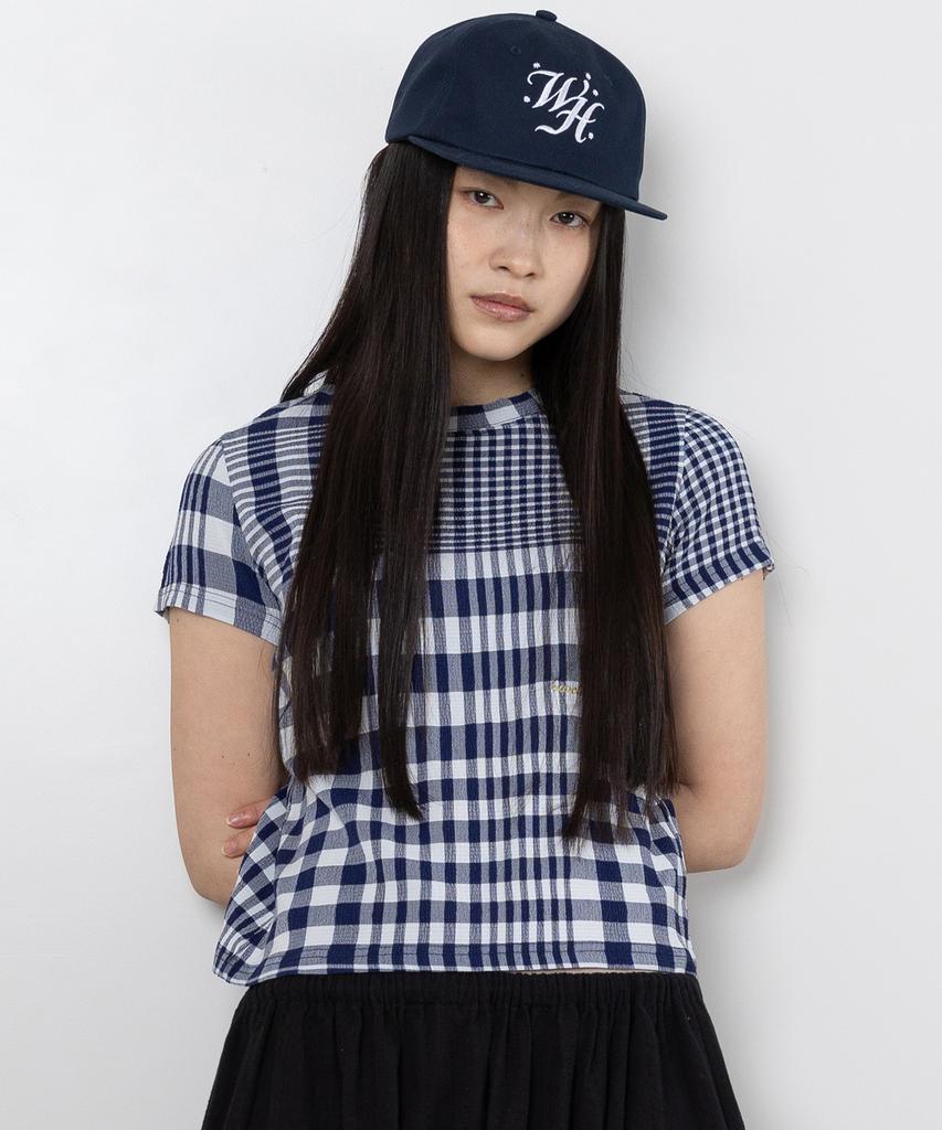 WEBHOUSE Heart Logo Angel Tee - Navy