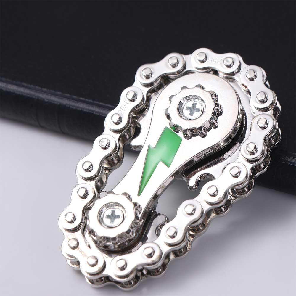 Metal Hand Spinner Chain Gear Chains Gear Wheel Gear Chain Gyroscope Fidget Spinner Classic Toys