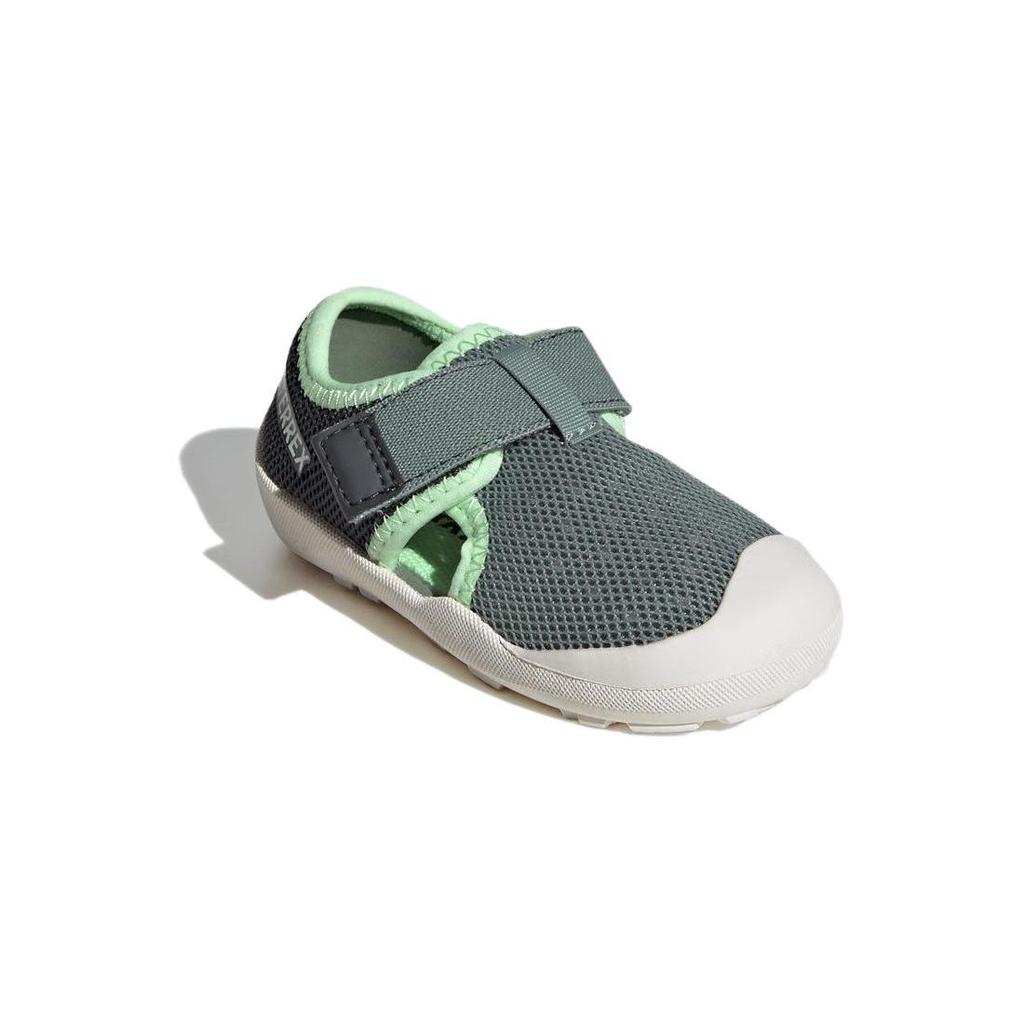 Детские кроссовки Adidas Captain Toey, дышащие и легкие, низкие, для малышей, серый, зеленый IF3109