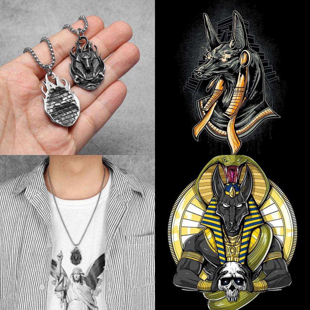 Amulet Talisman Anubis God Death Necklace Pendant Ancient Egypt Egyptian Symbol Eternal Life protect guardian Dead