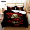 Mysterious Colored Skeleton Bedding Set, Skeleton Duvet Cover Set, Soft Comfortable Breathable Duvet Cover, Bedroom Guest Room