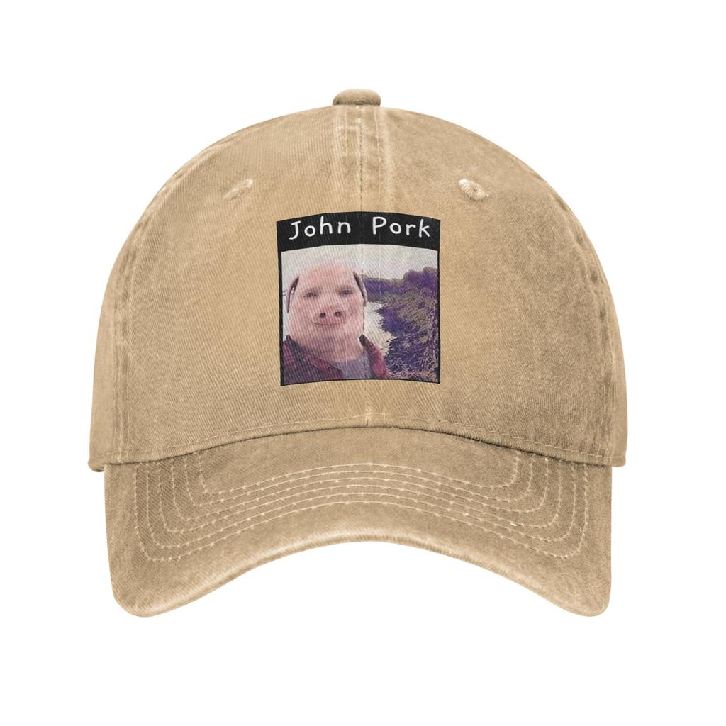 John Pork Is Calling Denim Cap Casual Baseball Caps Adjustable Hat Summer Unisex Baseball Hats