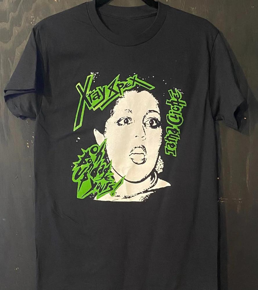 Новая Популярная Черная Футболка X-Ray Spex Хлопок Унисекс Футболка