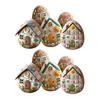 Yousheng Felt Egg House Kit DIY Patchwork Felt Egg House Craft Kit Handmade Embroidered Easter Eggs Crafting Set for Easter Basket Festive Decor