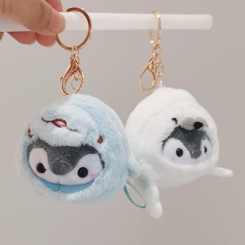 Cute Cute Seal Penguin Penguin Penguin Plush Toy Doll Transformed Into Sea Lion Dolphin Penguin Bag Hanging Doll
