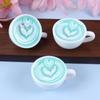 1pcs Dollhouse Miniature Food Resin Kawaii Simulation Mini Coffee Cup Necklace Keychain DIY Jewelry Making Accessories