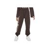 Трикотажные спортивные штаны Air Club Fleece Letter Lace-Up Cuffs Casual Kids низ Brown FD2957-237