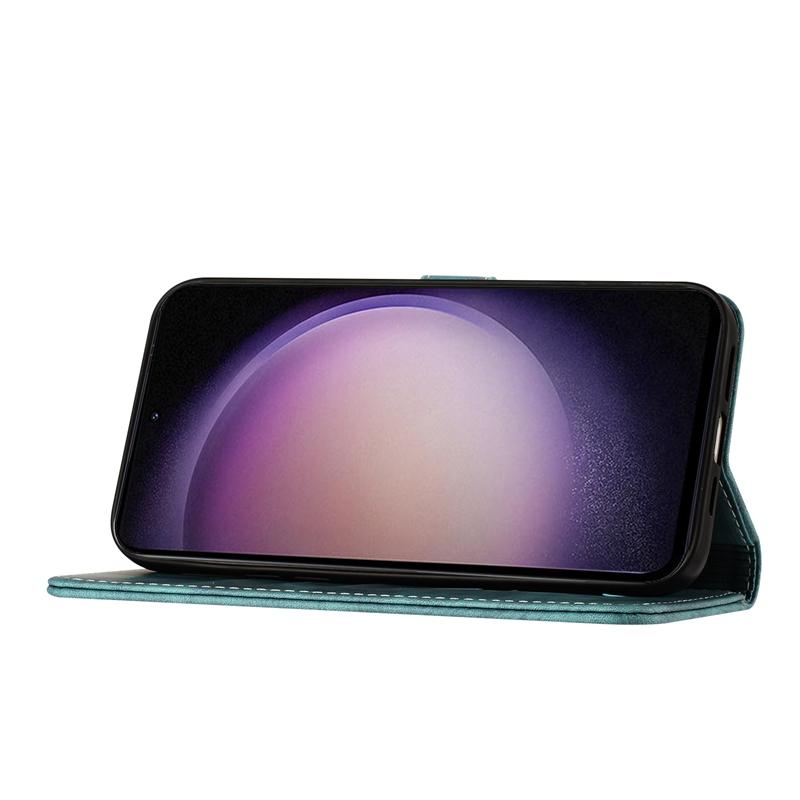 Чехол-кошелек с милым мультяшным котом и бабочкой для Samsung Xiaomi iPhone OPPO, слоты для карт, магнитная откидная крышка из искусственной кожи с подставкой