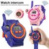 1 комплект, детская рация с фонариком, встроенный компас, отображение времени, интерактивные портативные портативные говорящие часы для родителей и детей с дистанционным управлением в подарок