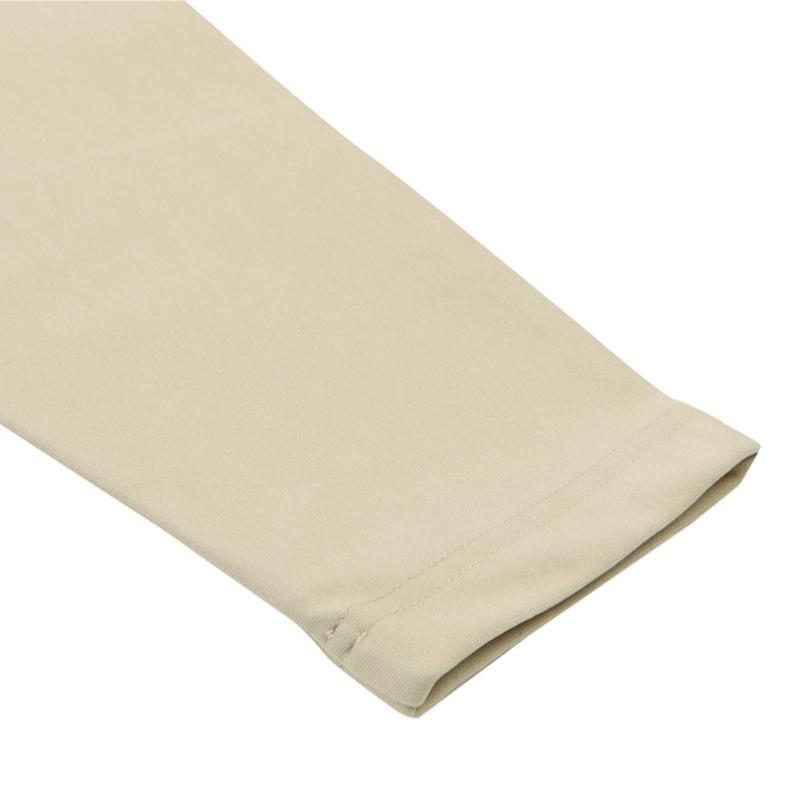 Onoff Men S Woven Color Block Half Zip Fleece T ShirT Beige Of9103gb Beige