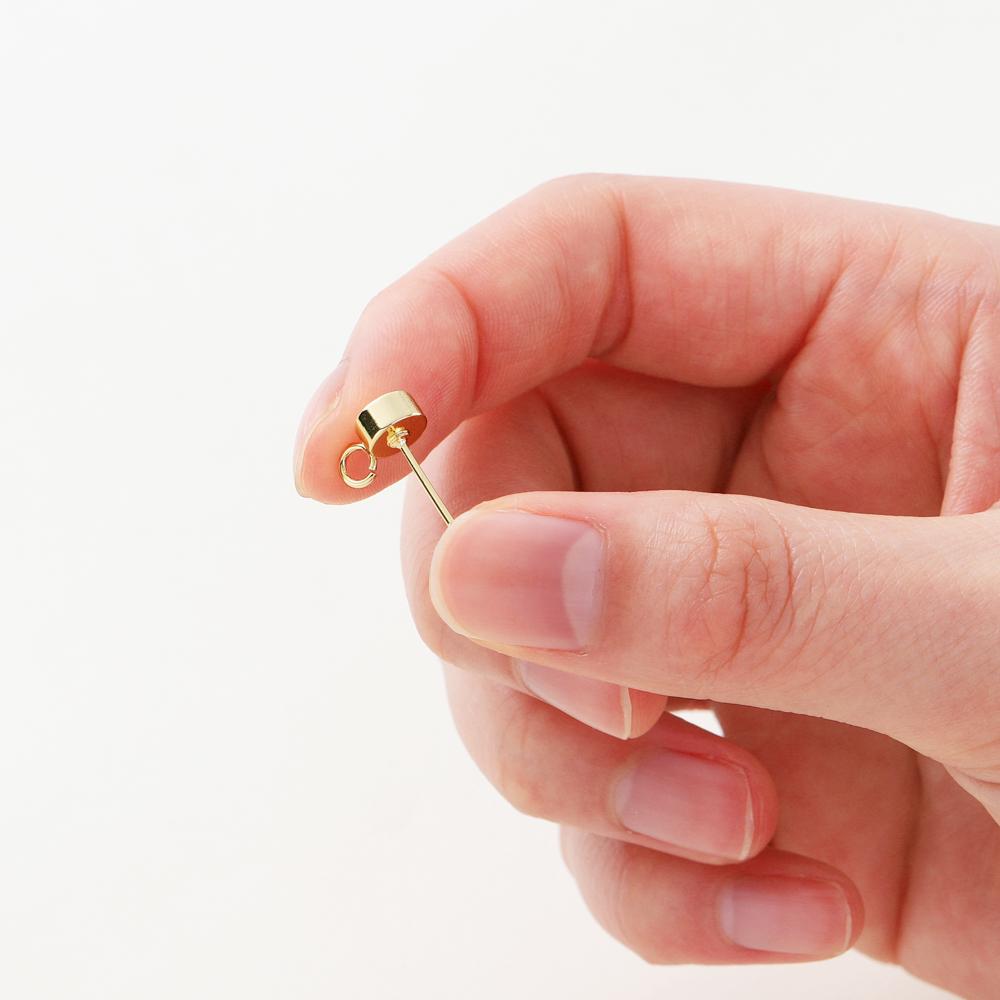 10 шт. Латунные серьги-гвоздики с покрытием под 14K/18K золота, крючки для сережек-колец для изготовления украшений, аксессуары для сережек DIY