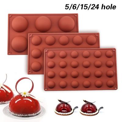1 шт., силиконовая форма для шоколадных конфет, круглая форма, форма для десерта, шариковая сфера для выпечки тортов, кондитерских изделий