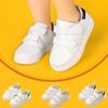 Весенняя детская обувь Tide, детская спортивная обувь, маленькие белые туфли на липучке для девочек, повседневная детская обувь для доски