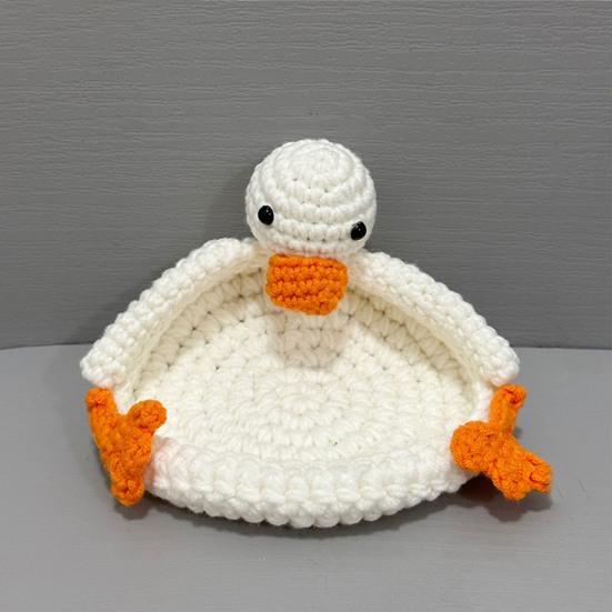 Duck Panda Crochet Coaster Heat-resistant Kitchen Handmade Countertop Table Protection Non-slip Mug Coffee Tea