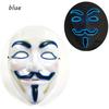 Cool V for Vendetta LED Light Up Mask More Colors For Choice Neon Glowing Hacker Mask for Halloween Cosplay Party 3