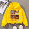 Five Nights At Freddy's Kids Boys' Sportswear Girls' Casual Top Cartoon Print Autumn/Winter Long-Sleeve Children's Hooded Shirt