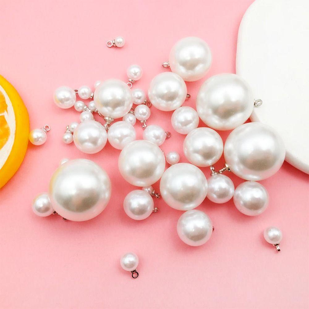 10PCS Clothes Decor Artificial Pearl ABS DIY Dangle Earrings Pendant Jewelry Imitation Pearl Men