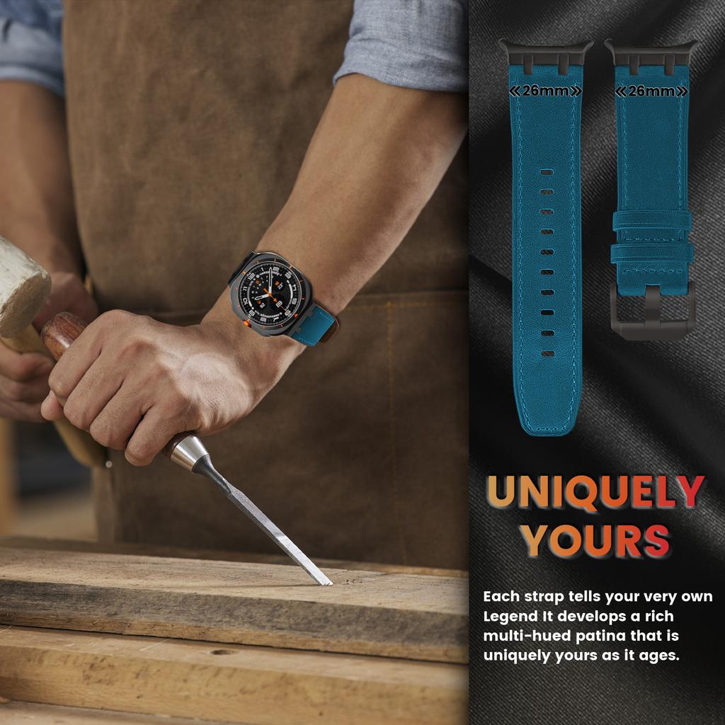 For Samsung Galaxy Watch 7 Ultra Smartwatch Band for Galaxy Watch Ultra 47mm Bracelet Belt Correa Accessorie Leather Watchstraps