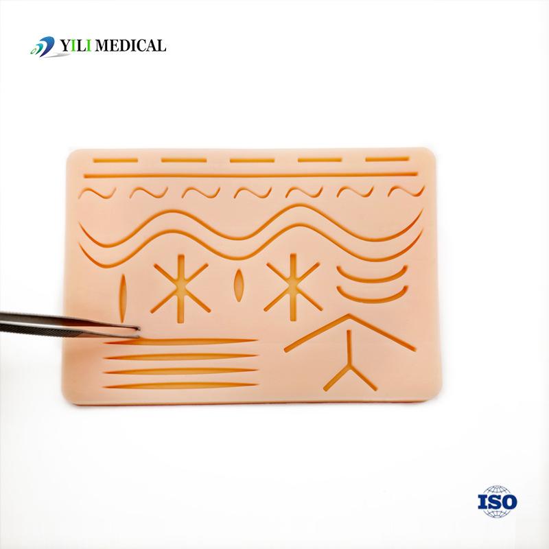 MTS Silicone Surgical Suture Practice Module - Medical Teaching Aid Simulation Skin Pad