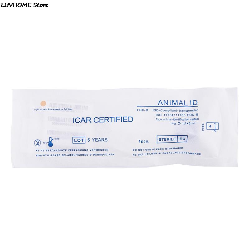 ISO FDX-B Микрочип для кошек и собак 1,48x8мм Идентификационный имплант для животных Чип для питомца