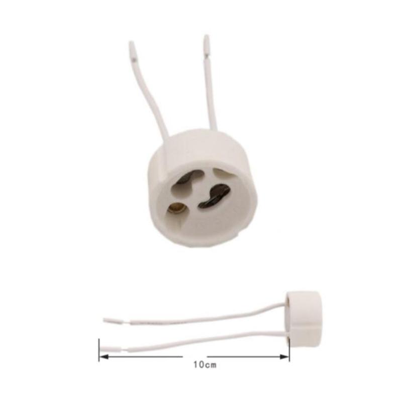 GU10 Держатель цоколя лампы Конвертер Светодиодная лампа Разъем для галогенной керамической лампы Разъем для провода