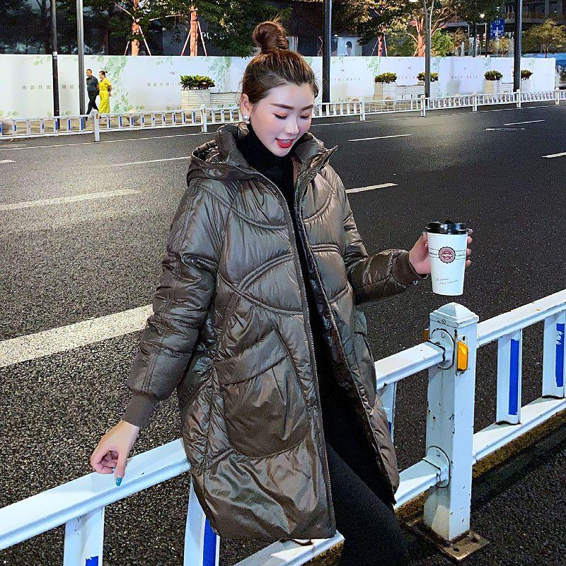 Women's Winter Coat with Loose Fit and Long Length, Stylish Bread Jacket with Cotton Padding, Versatile and Warm