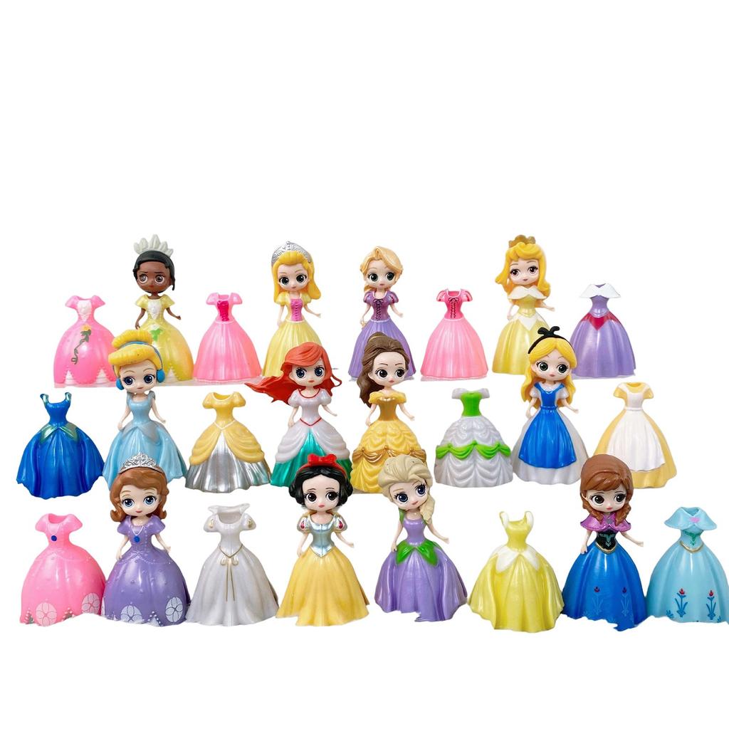 Dress Up Princess Toy With Changeable Clothes Doll Princess Gachapon Doll Children Little Girl Birthday Gift