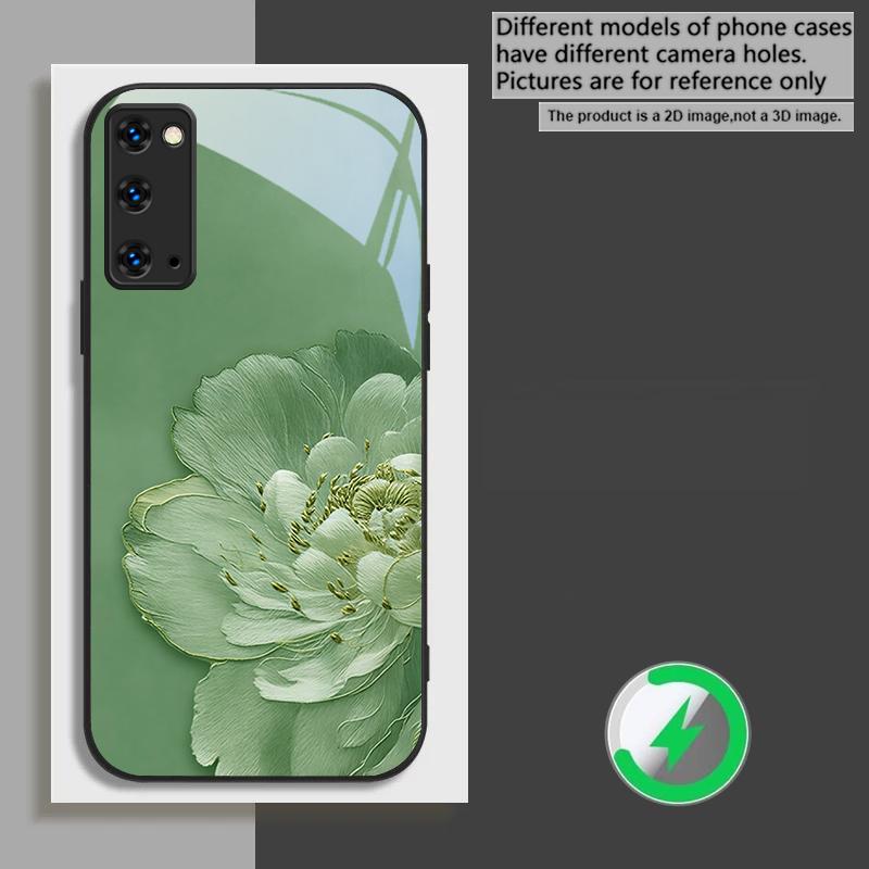 Цветы с градиентом Для Samsung Galaxy S20 FE S21 S22 + S23 Plus S24 Ultra 25 Edge S24 Ultra Для Magsafe Стеклянный чехол для телефона