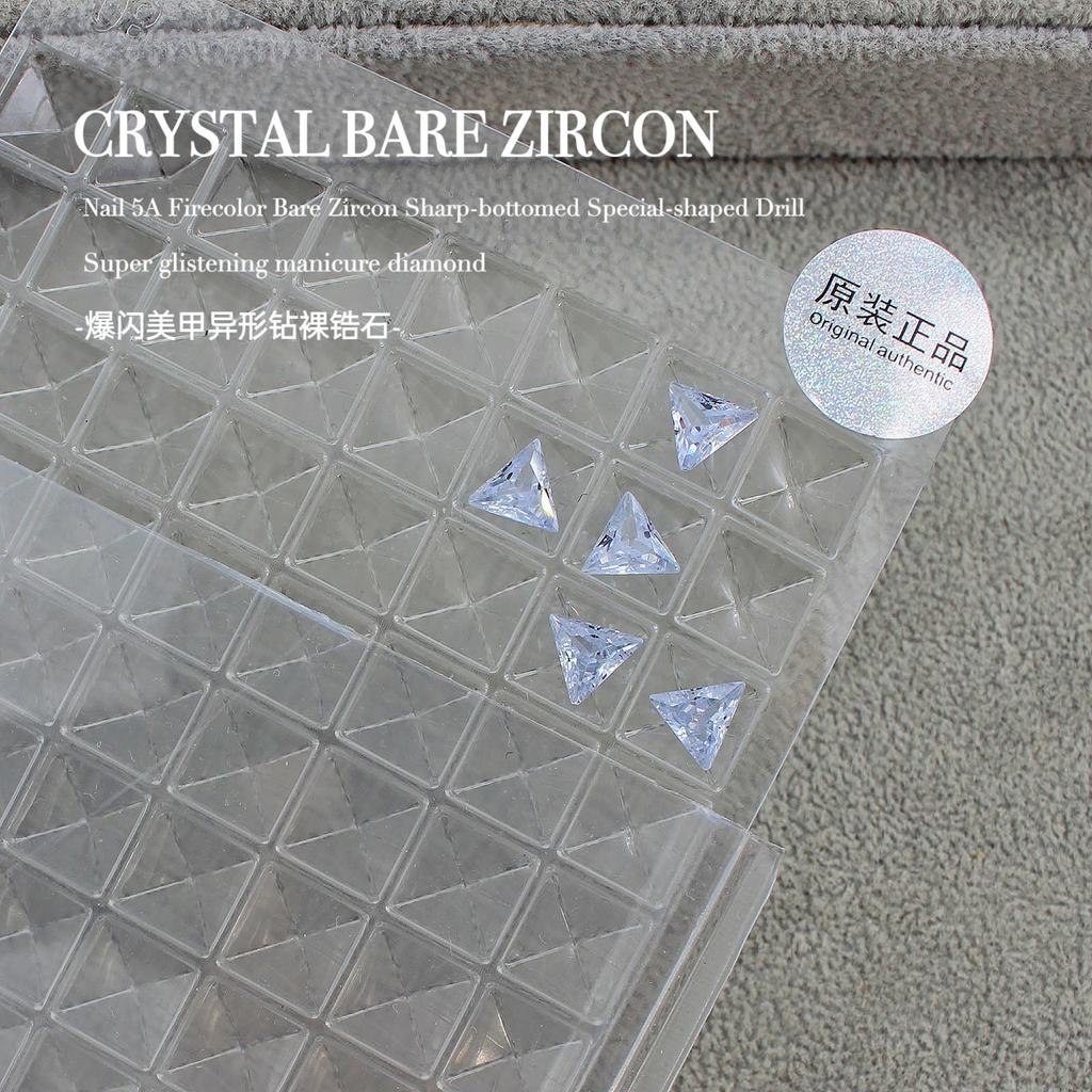 Вспышка Мини Маленький Голый Цирконий Кончик Нижний Куча Бриллиантовый Инопланетный Камень Сахарный Голубиный Яйцо Капля Воды Дизайн Ногтей Конский Глаз Украшения Для Ногтей