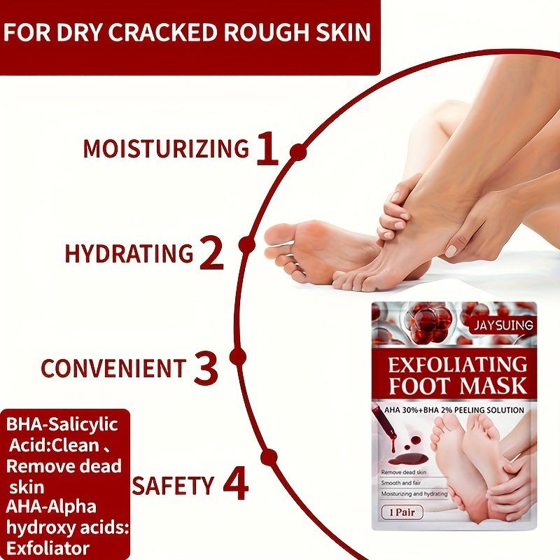 3 пары AHA 30% + BHA 2% Peeling Solution Foot Mask, увлажняющая маска для ног, делает ноги гладкими и мягкими