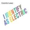 I Identify As Electric Car Stickers Funny Car Body Window Windshield Bumper Motorcycle Decor Vinyl Film Decals Auto Accessories