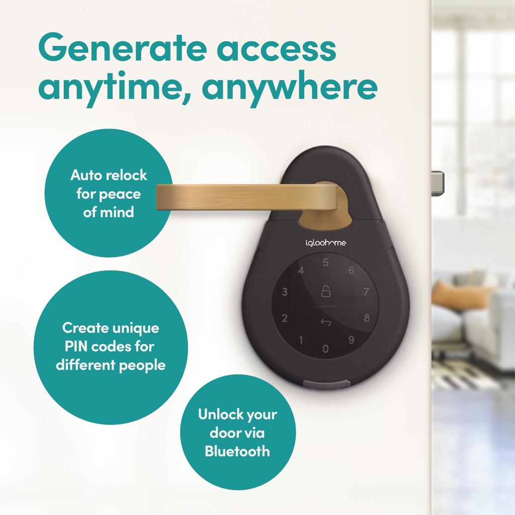 Japanese Igloohome Smart Key Box 3 Smart Smart for Vacation Car No Connection IGK3 [Official Product] Black, Lock, Key, Security, Rentals, Offices,