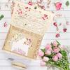 Wedding Card Boxes Wooden Box Wedding Decor Couple Mr&Mrs Pattern Grid Business Card Boxes DIY Wedding Birthday Party Supplies