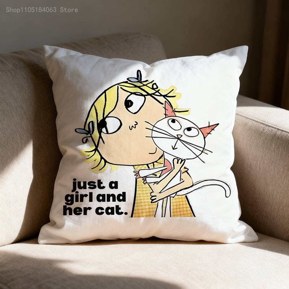 CCharlieS LLola Pillow Case For Sofa Decor Car Office Room Printing Cushion Cover Decorations and Protector