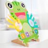 The Wooden Frog Finger Math Puzzle Toy Breaks Fingers Math Comes With 23 Double-Sided Cards Suitable For Children Aged 3-6
