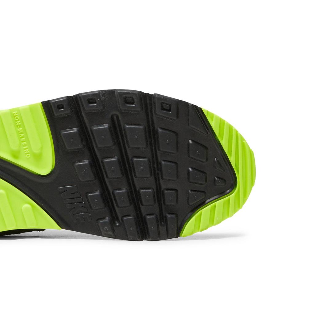 Nike Air Max 90 для школьников 'Volt' (унисекс) Белый / Серый с частицами / Вольт Детские беговые кроссовки CD6864 101