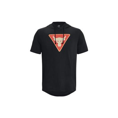 Bull Print Hooded Short Sleeve T-Shirt Men Tops Black 1378019-001