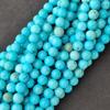 Красивые мятно-голубые магнезитовые бирюзовые бусины, круглые каменные бусины, свободные бусины, бусины размером 6 мм, 8 мм, 10 мм, нити бусинок длиной 14-15 дюймов.