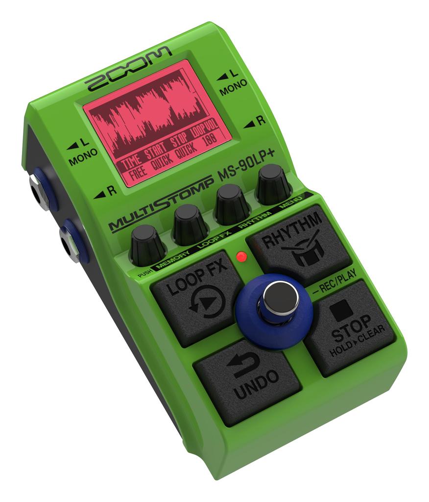 ZOOM Zoom Pedal Looper Pedal Green Green Compact Housing Equipped with 5 Foot Switches MS-90LP+ Multi-stomp