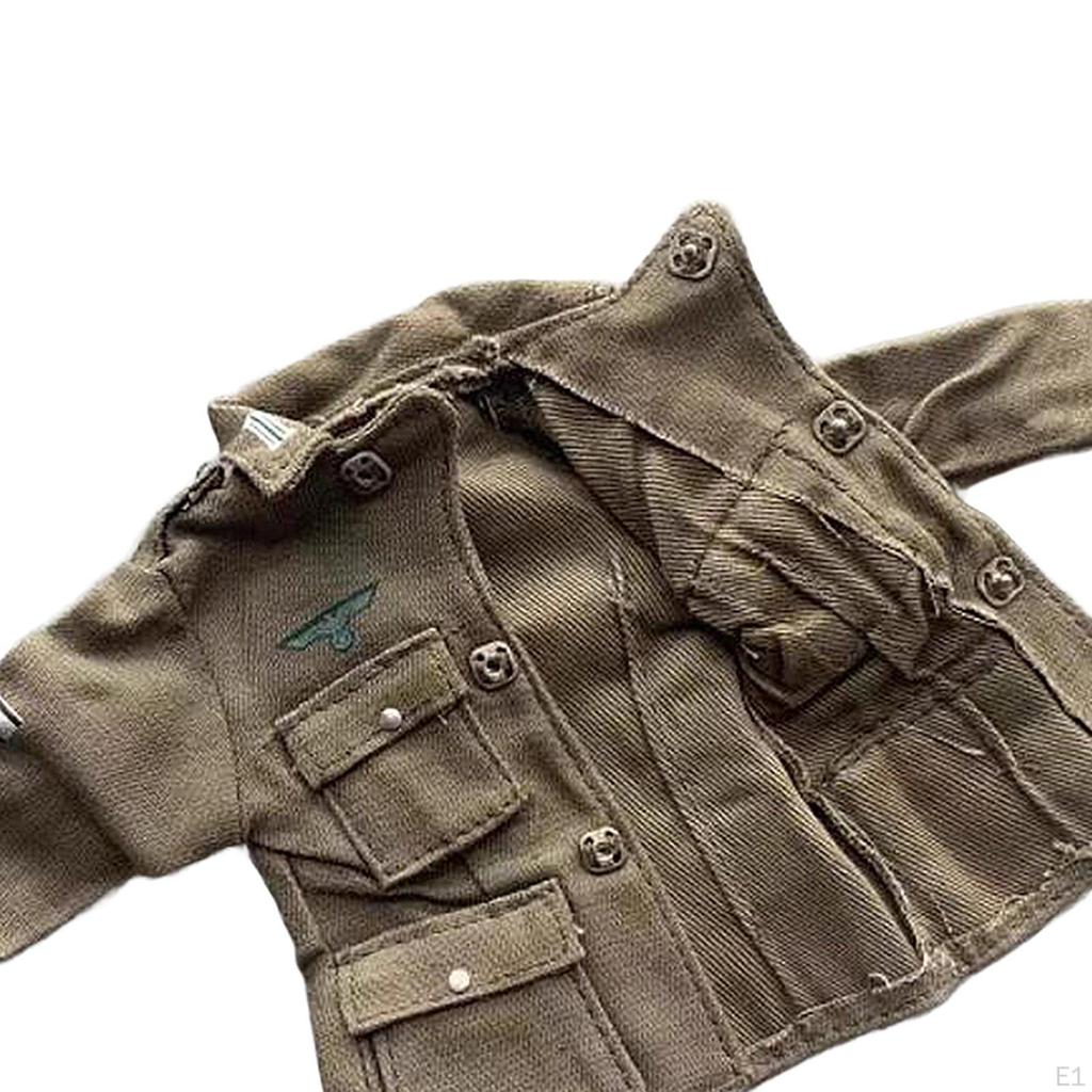 1:6 масштабная модель униформы мини-пальто с длинными рукавами, стильный повседневный модный миниатюрный костюм солдата для