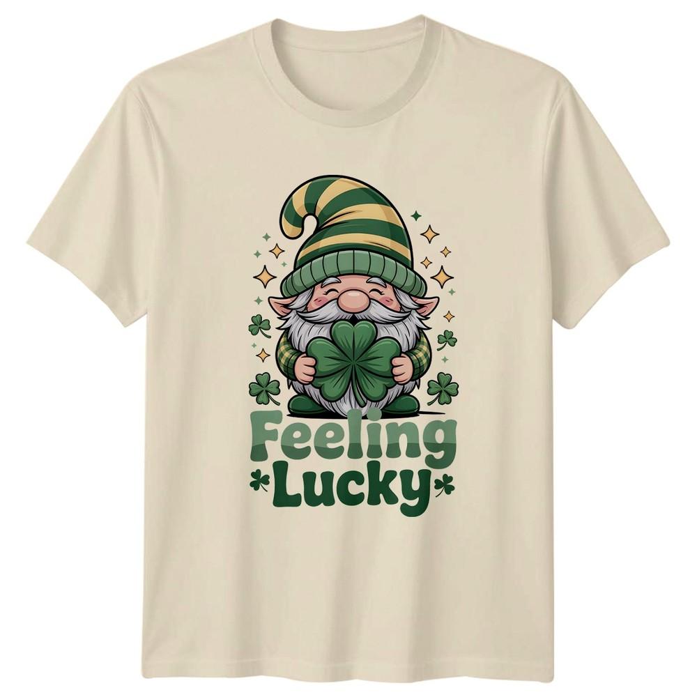Feeling Lucky TShirt Gnome Shamrock St Patricks Day Gift For Him And Her