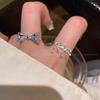 Изысканное серебряное кольцо-бант из Кореи – Уникальное кольцо в балетном стиле на указательный палец для женщин