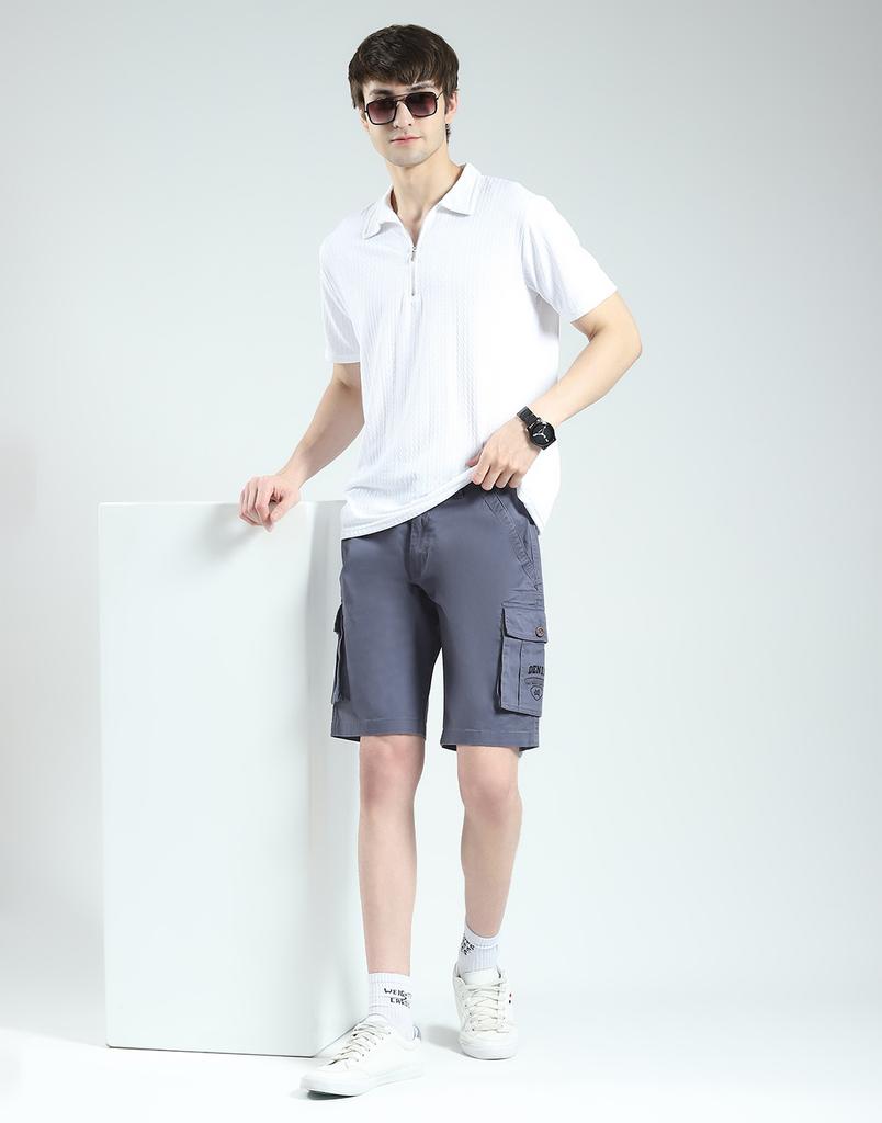 MONTE CARLO Мужские однотонные шорты классического кроя