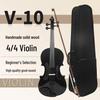 Solid Wood 4/4 Violin for All Ages - Ideal for Beginners and Students