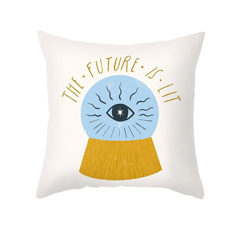 Modern Minimalist Artistic Style Throw Pillow Covers With Short Plush Printed Fabric For Home Living Room Sofa Cushion Cover