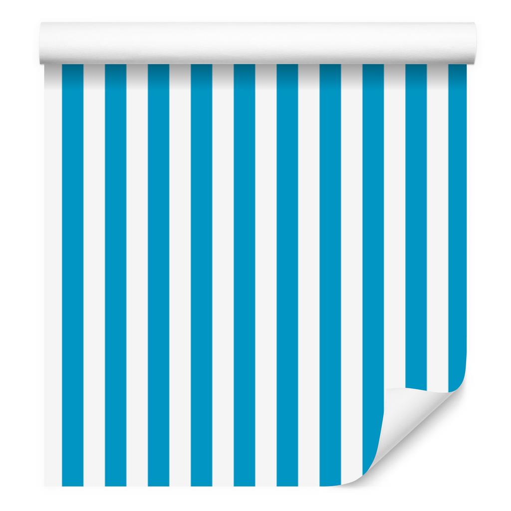 Wallpaper Stripes Turquoise, White and Celadon for Living Room and Bedroom 50x1000