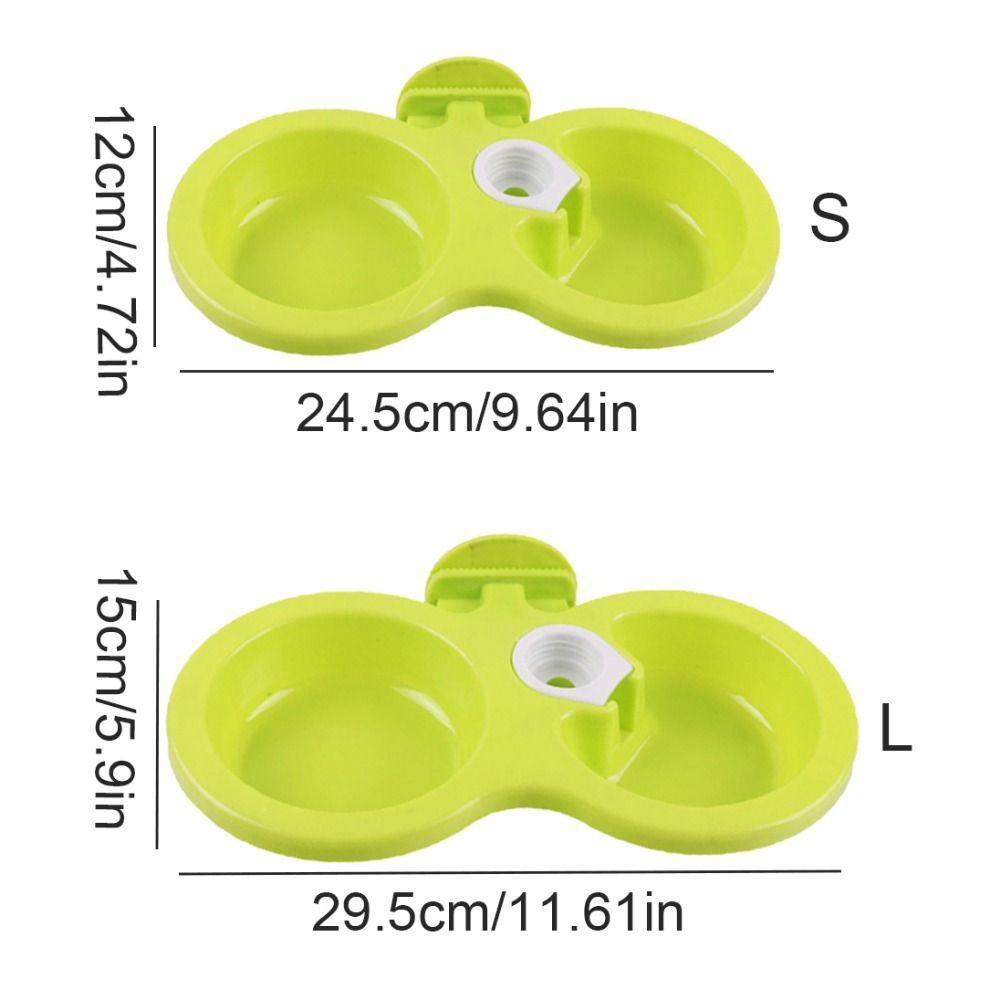 Подвесная подвесная клетка, двойная миска для собак, двойная миска, фонтан для воды для домашних животных, миска для воды для корма для собак, кошки