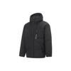 Li Ning Sports Lifestyle Series межсезонье в наличии чистый цвет свободный короткий пуховик мужская верхняя одежда черный AYMT065-1